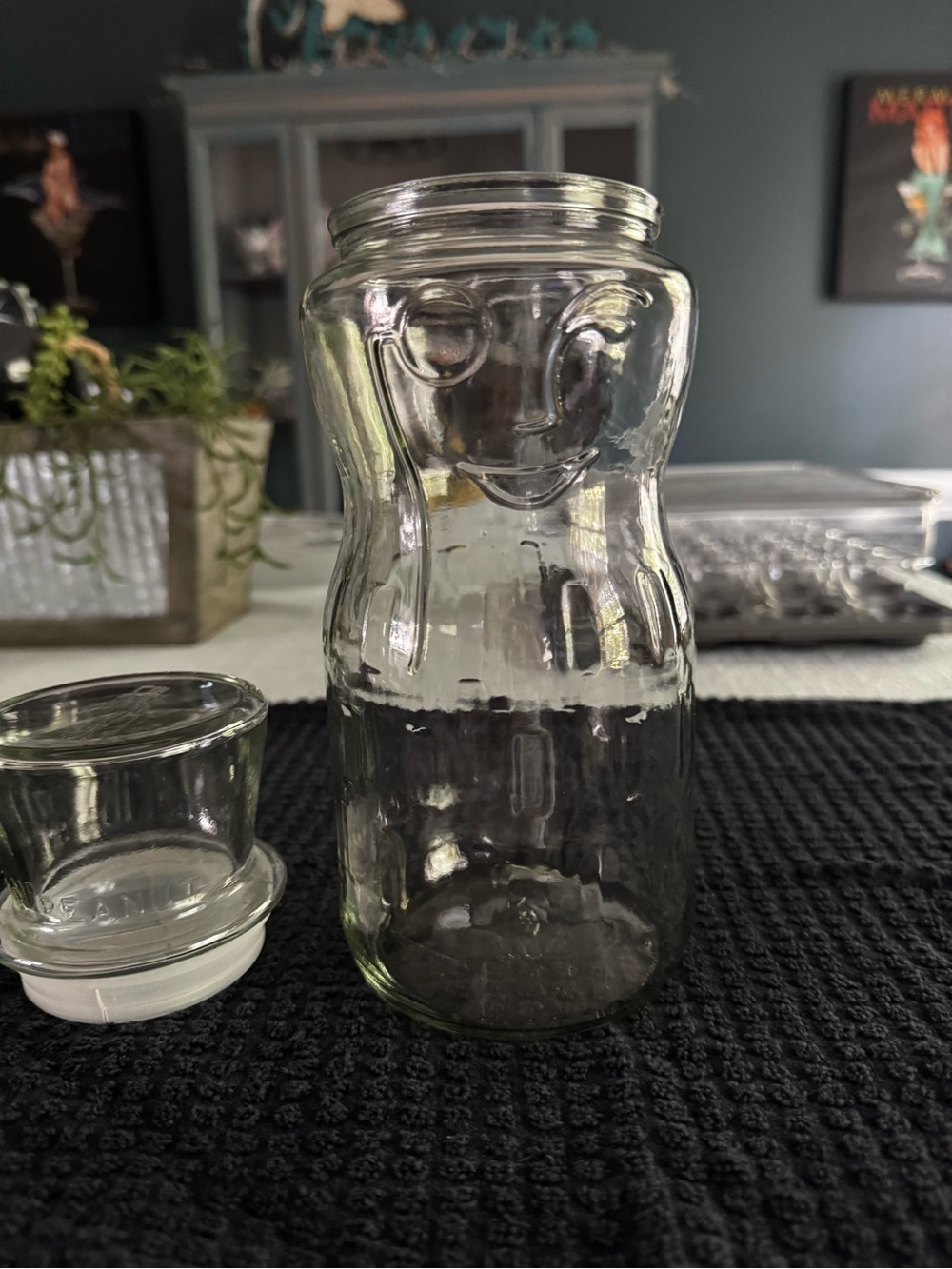 Vintage Mr. Peanut 75th Birthday Jar